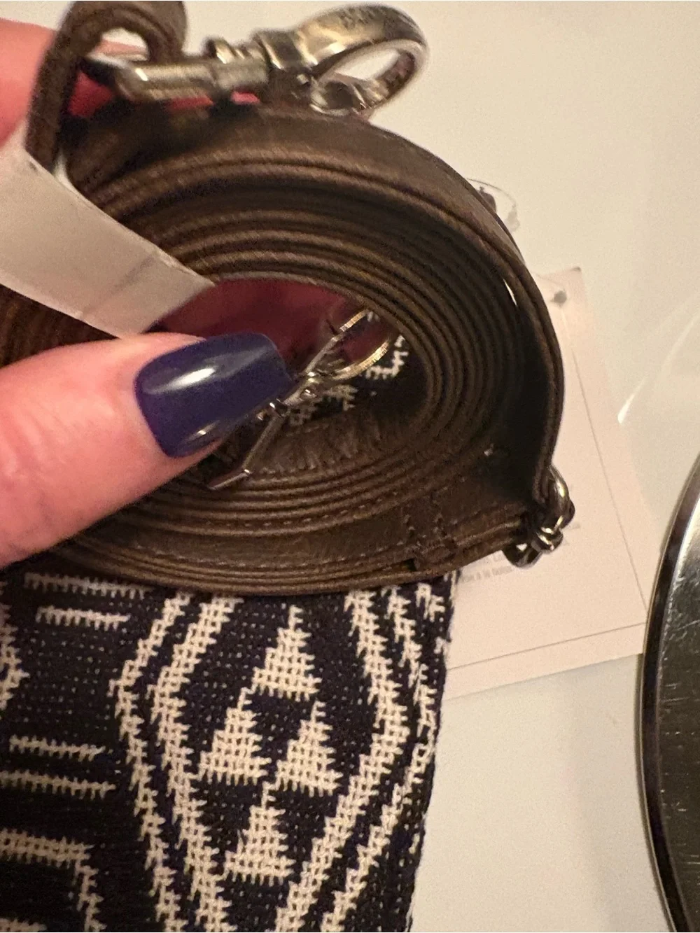 Wallet bag, NWT, snap closure and includes long strap.